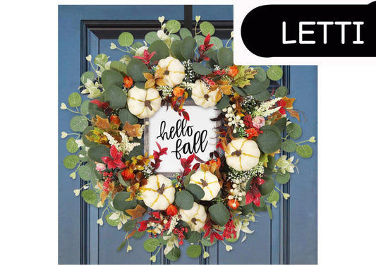‘Hello Fall’ Door Wreath