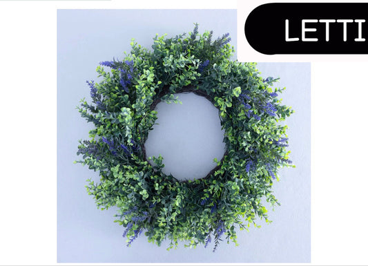 Faux Eucalyptus Door Wreath